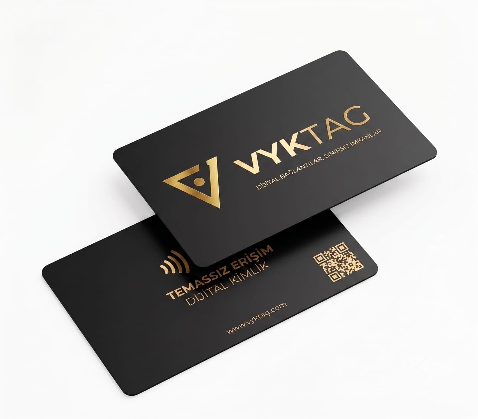 VYKTag NFC kart — gerçek ürün fotoğrafı